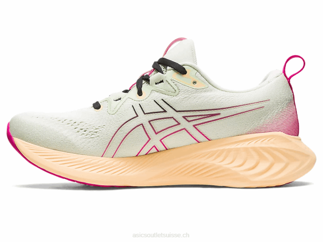 gel-cumulus 25 chuchotement vert/rose rave Asics L6N0K2135