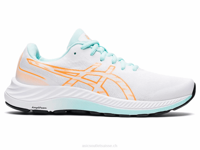 gel-exciter 9 pop blanc/orange Asics L6N0K3243