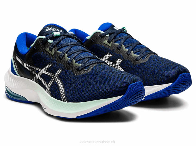 gel-impulsion 13 bleu français/blanc Asics L6N0K3728
