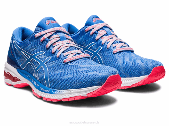 gel-jadéite côte bleue/blanche Asics L6N0K2409