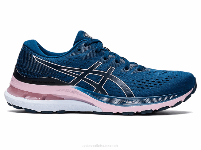 gel-kayano 28 bleu mako/rose pâle Asics L6N0K3537