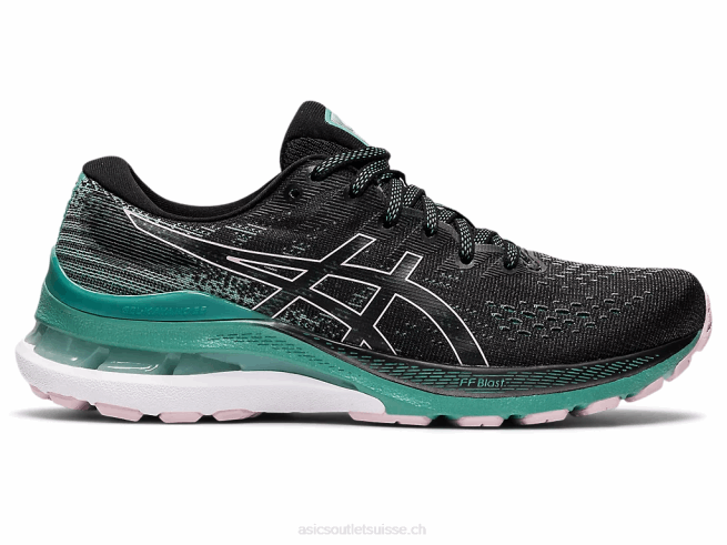 gel-kayano 28 noir/sauge Asics L6N0K3575