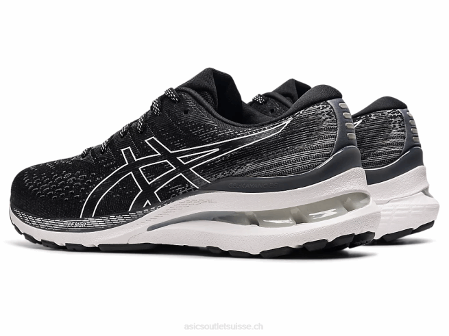 gel-kayano 28 étroit noir blanc Asics L6N0K3866