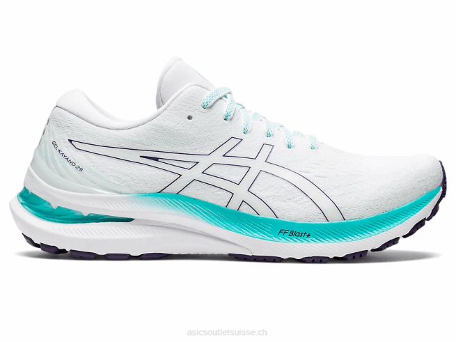 gel-kayano 29 blanc/verre de mer Asics L6N0K2585