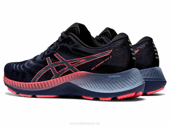 gel-kayano lite 2 bleu tonnerre/corail flamboyant Asics L6N0K3861