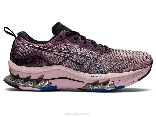 gel-kinsei souffle le prune foncé/rose à peine Asics L6N0K3470