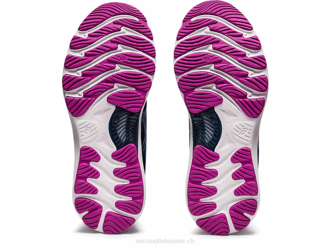 gel-nimbus 23 de large grand requin/aqua numérique Asics L6N0K4012