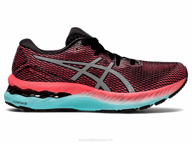 gel-nimbus 23 lite-show noir/argent pur Asics L6N0K3743