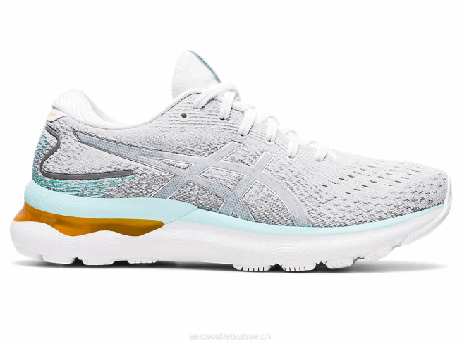 gel-nimbus 24 blanc/argent pur Asics L6N0K3234