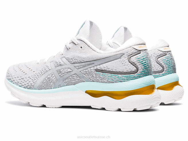 gel-nimbus 24 blanc/argent pur Asics L6N0K3234