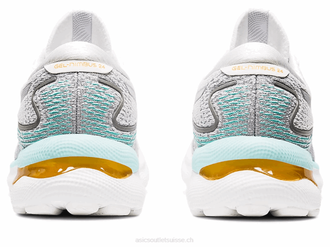 gel-nimbus 24 blanc/argent pur Asics L6N0K3234