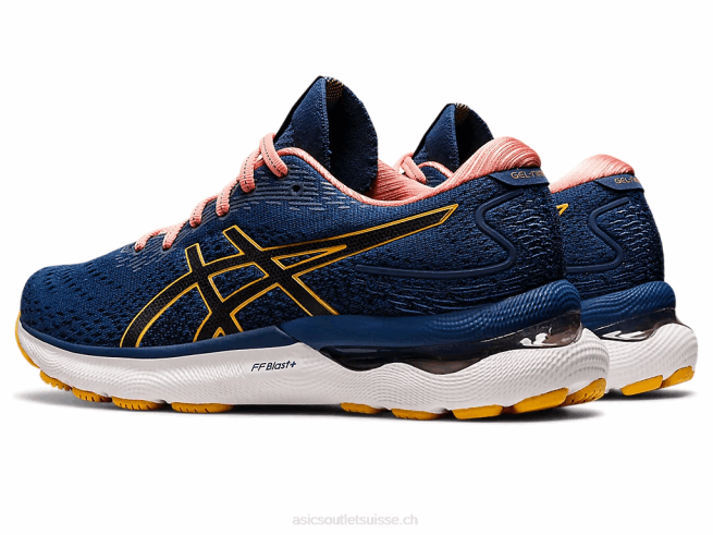 gel-nimbus 24 bleu nuit/jaune tigre Asics L6N0K2667