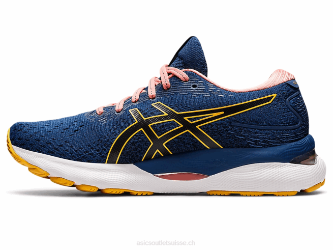 gel-nimbus 24 bleu nuit/jaune tigre Asics L6N0K2667
