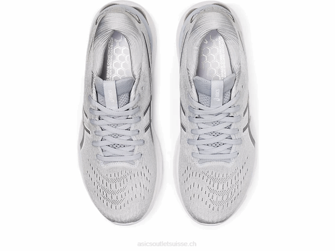 gel-nimbus 24 gris piémont/blanc Asics L6N0K2850