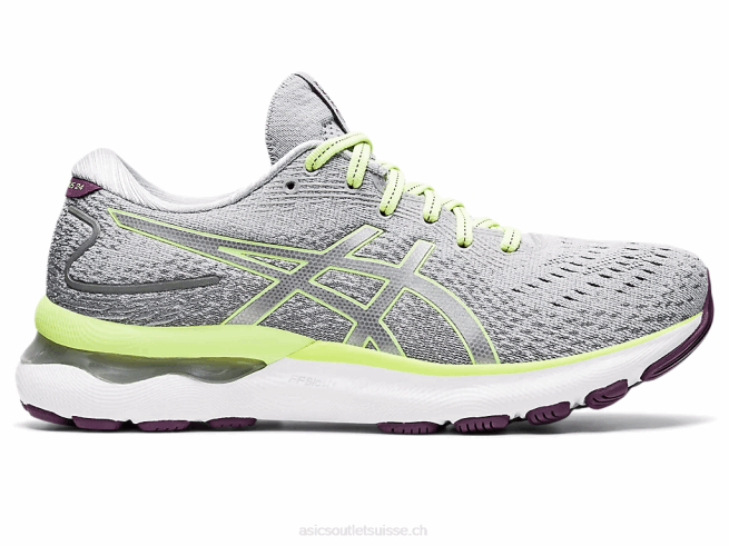 gel-nimbus 24 gris piémont/vert citron Asics L6N0K3549