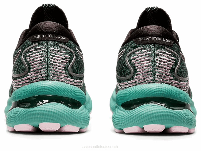 gel-nimbus 24 noir/à peine rose Asics L6N0K3550