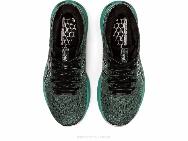 gel-nimbus 24 noir/à peine rose Asics L6N0K3550