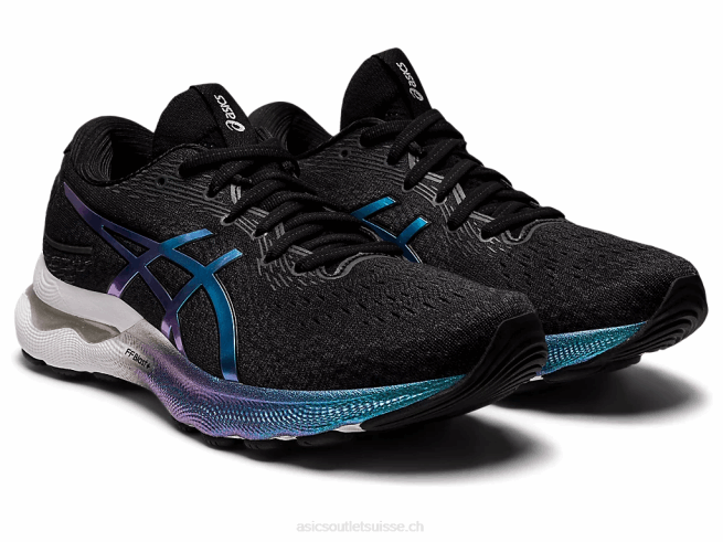 gel-nimbus 24 platine noir Asics L6N0K2724