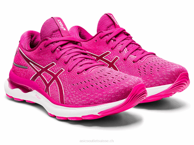 gel-nimbus 24 rouge fuchsia/blanc Asics L6N0K3548