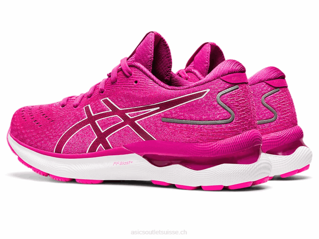 gel-nimbus 24 rouge fuchsia/blanc Asics L6N0K3548