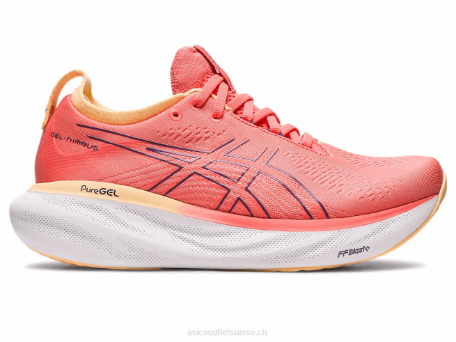 gel-nimbus 25 papaye/violet poussiéreux Asics L6N0K2149