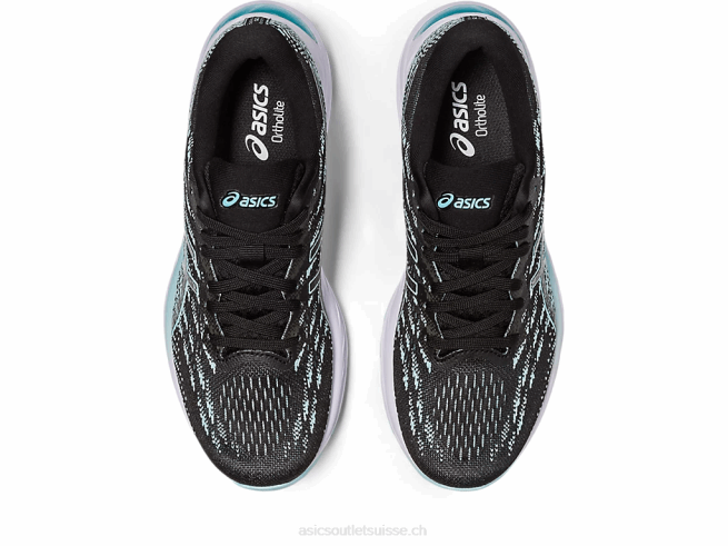 gel-stratus 3 tricot noir/bleu clair Asics L6N0K2346