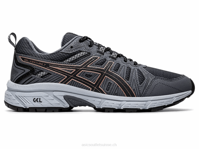 gel-venture 7 gris graphite/or rose Asics L6N0K4175