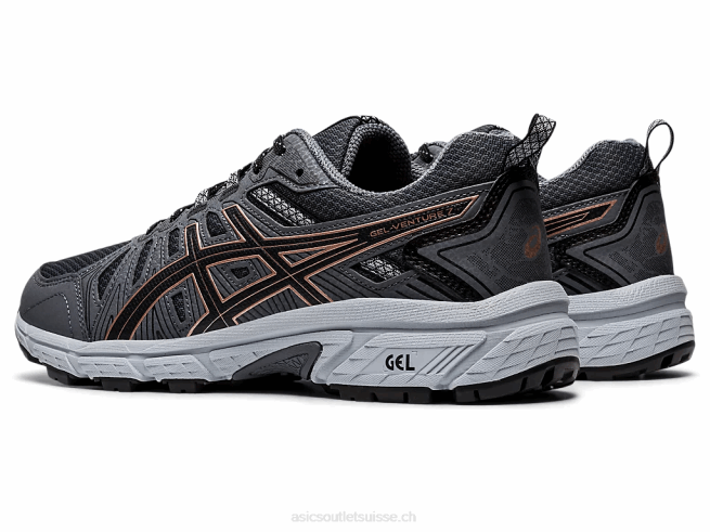 gel-venture 7 gris graphite/or rose Asics L6N0K4175