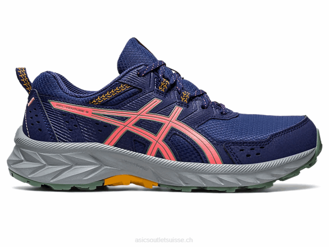 gel-venture 9 bleu indigo/papaye Asics L6N0K2213