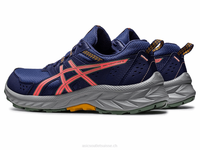 gel-venture 9 bleu indigo/papaye Asics L6N0K2213