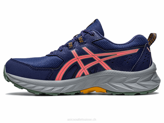 gel-venture 9 bleu indigo/papaye Asics L6N0K2213