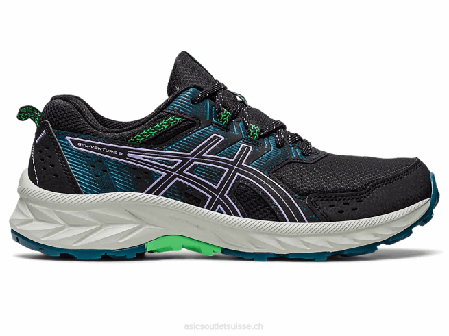 gel-venture 9 large noir/violet numérique Asics L6N0K2216