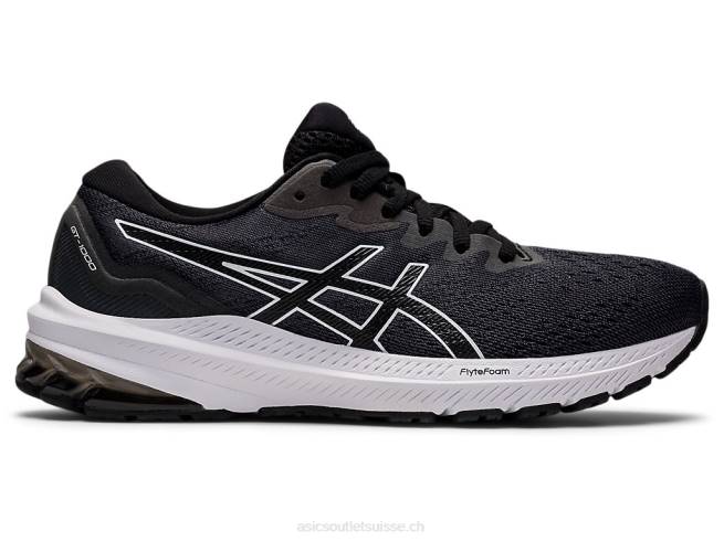 gt-1000 11 de large noir blanc Asics L6N0K3208