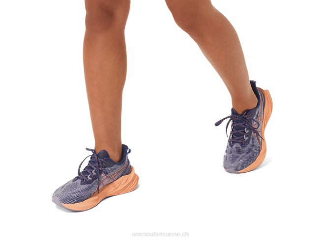 novablast 3 le bleu indigo/papaye Asics L6N0K2291