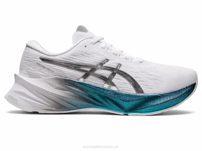 novablast 3 platine blanc/argent pur Asics L6N0K2897