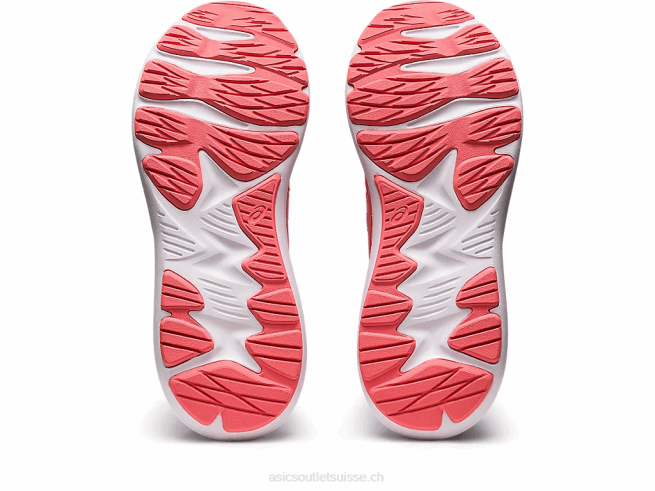 secousse 4 de large papaye/blanc Asics L6N0K2518