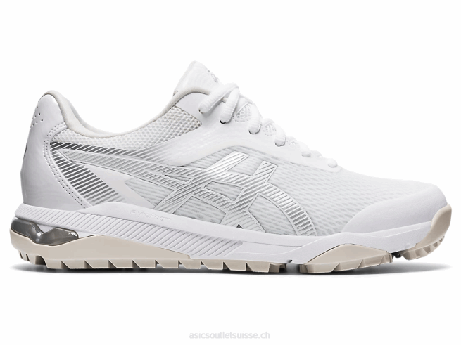as du cours de gel blanc/argent pur Asics L6N0K3251