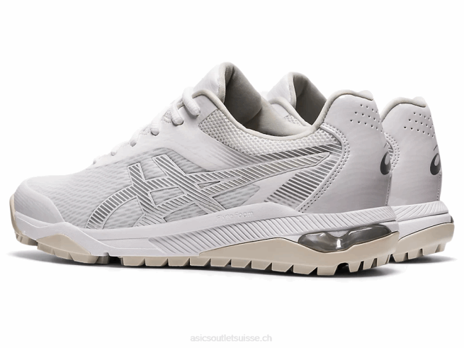 as du cours de gel blanc/argent pur Asics L6N0K3251