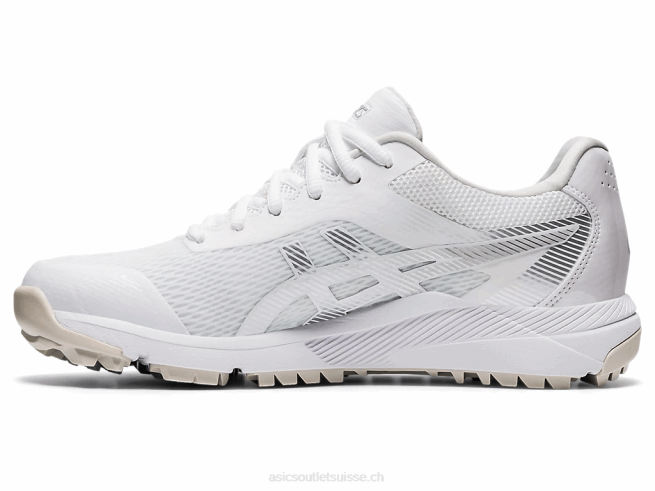 as du cours de gel blanc/argent pur Asics L6N0K3251