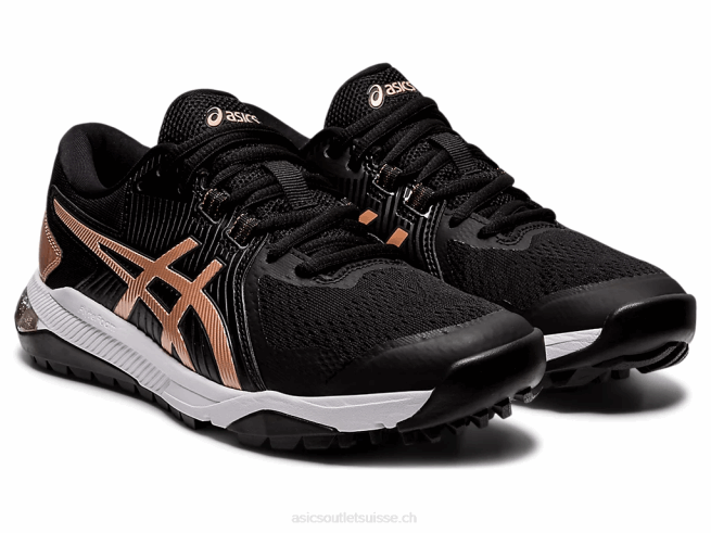 glisse sur gel noir/or rose Asics L6N0K4056