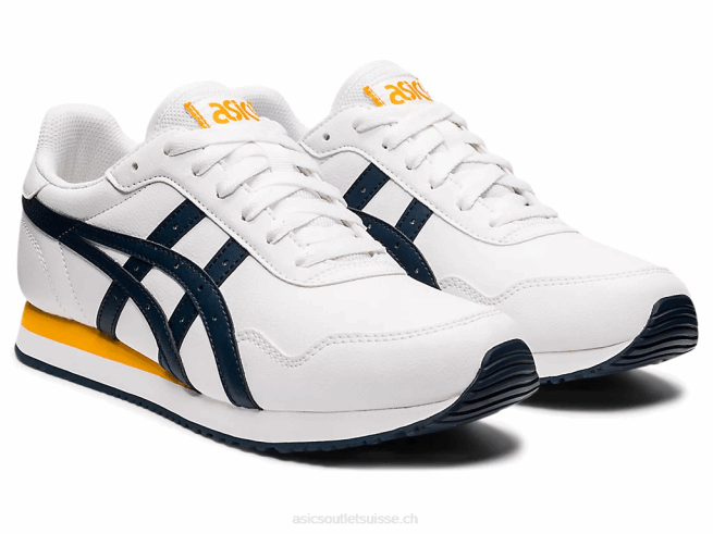 coureur de tigre blanc/bleu français Asics L6N0K641