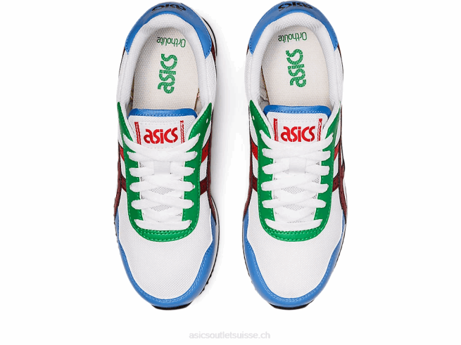 coureur de tigre blanc/bordeaux Asics L6N0K3148