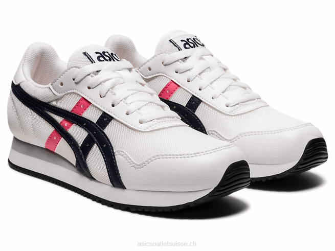 coureur de tigre blanc/minuit Asics L6N0K4052