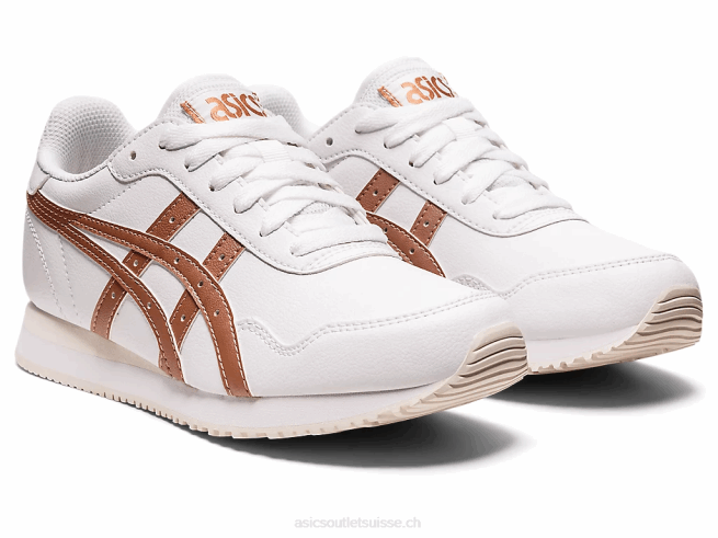 coureur de tigre blanc/or rose Asics L6N0K3140