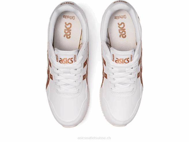 coureur de tigre blanc/or rose Asics L6N0K3140