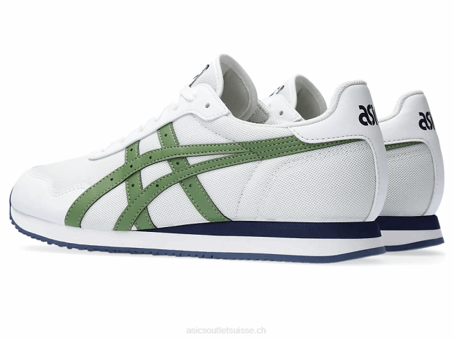 coureur de tigre blanc/vert cèdre Asics L6N0K208