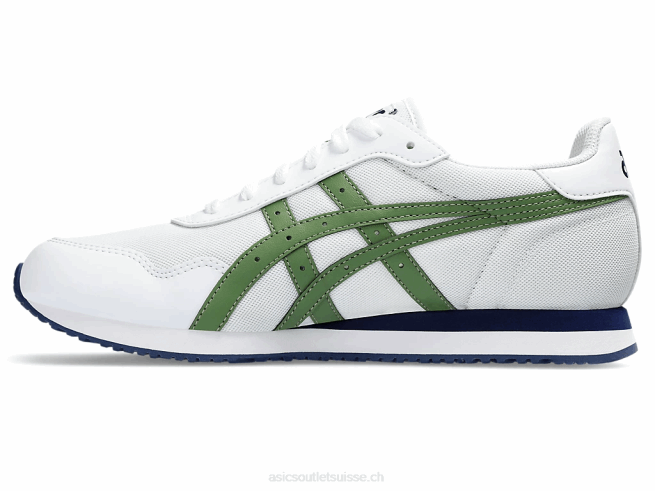 coureur de tigre blanc/vert cèdre Asics L6N0K208