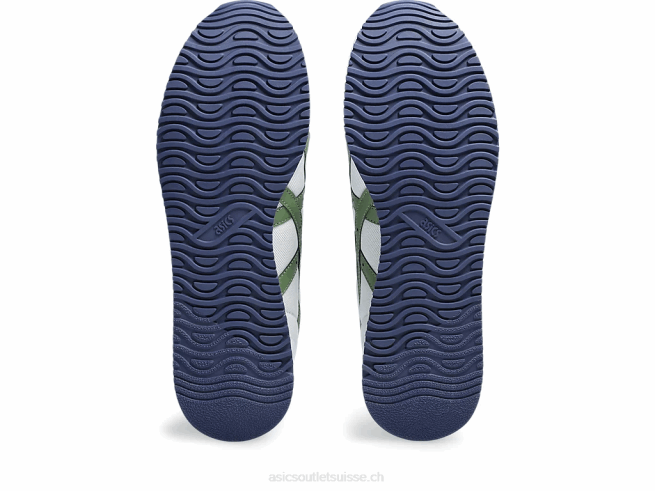 coureur de tigre blanc/vert cèdre Asics L6N0K208