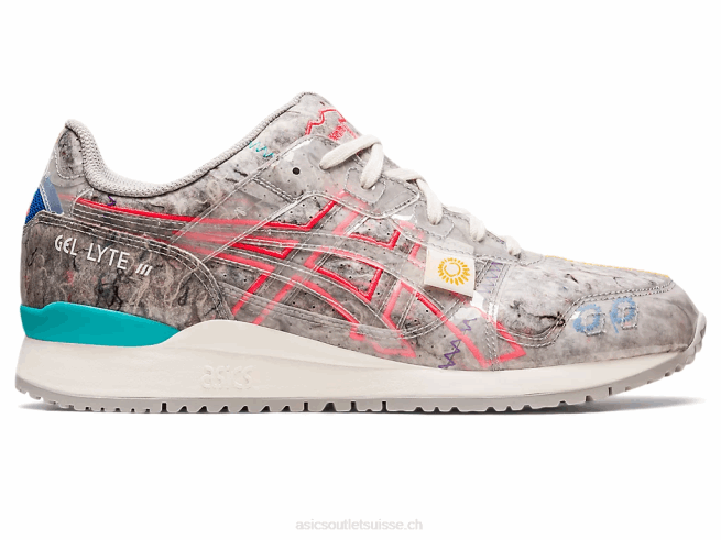 feutre recyclé gel-lyte iii og gris huître/rose diva Asics L6N0K212