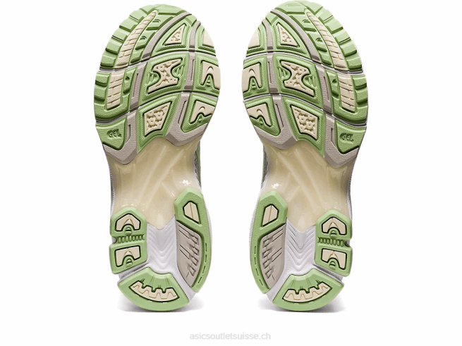 gel-kayano 14 blanc/jade Asics L6N0K2876